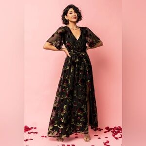 Baltic Born Parisian Velvet Maxi Dress XS